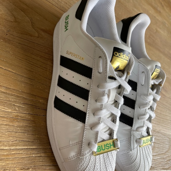 COPY - Size 8.5 - adidas Superstar White Black 2014 Rare Snoop Dogg Bush - Picture 3 of 13